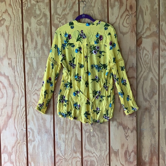 Yellow high low boho tunic - Picture 2 of 5